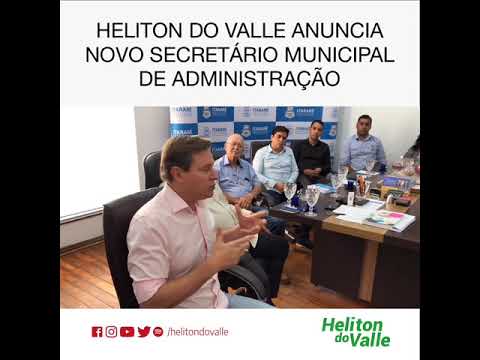 Prefeito de Itararé (SP), Heliton do Valle, apresenta novos secretários municipais