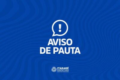 AVISO DE PAUTA: Prefeito de Itararé (SP), Heliton do Valle, participa de sessão solene em homenagem aos tropeiros itarareenses nesta quarta-feira (15)