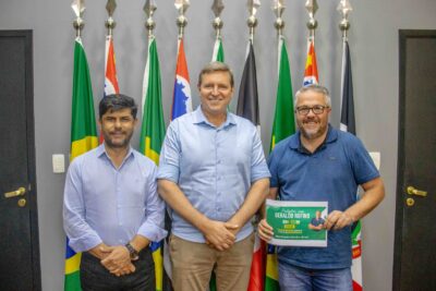 Prefeito de Itararé (SP) recebe visita de representante da FACESP e do presidente do COMTUR de Paranapanema