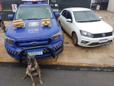 Após perseguição, GCM de Itararé (SP) apreende mais de 10kg de maconha e prende taxista em flagrante